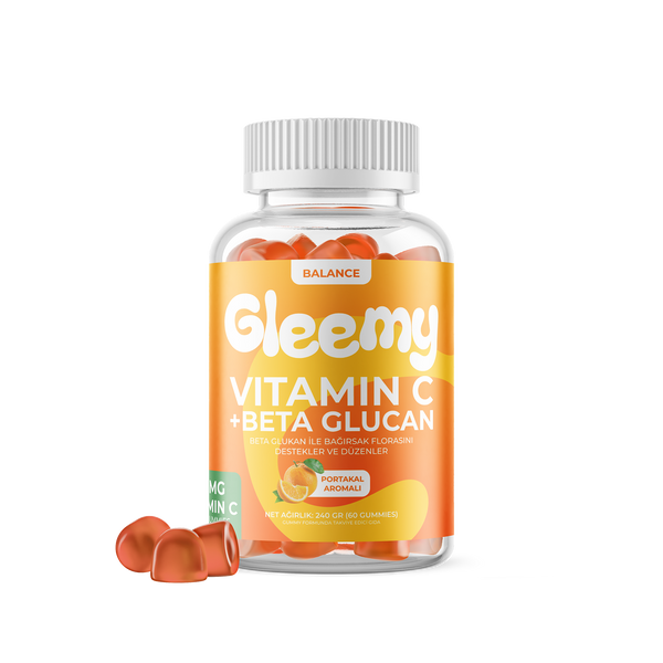 Gleemy Balance Vitamin C, Beta Glukan & Çinko Çiğnenebilir Takviye Edici Gıda