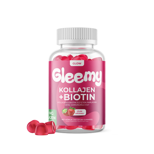 Gleemy Glow Kollajen & Biotin Çiğnenebilir Takviye Edici Gıda